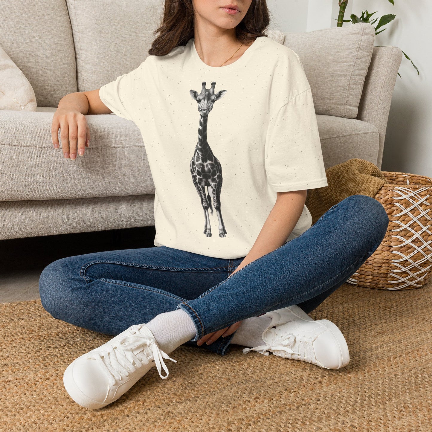 Giraffe Pencil Drawn Shirt