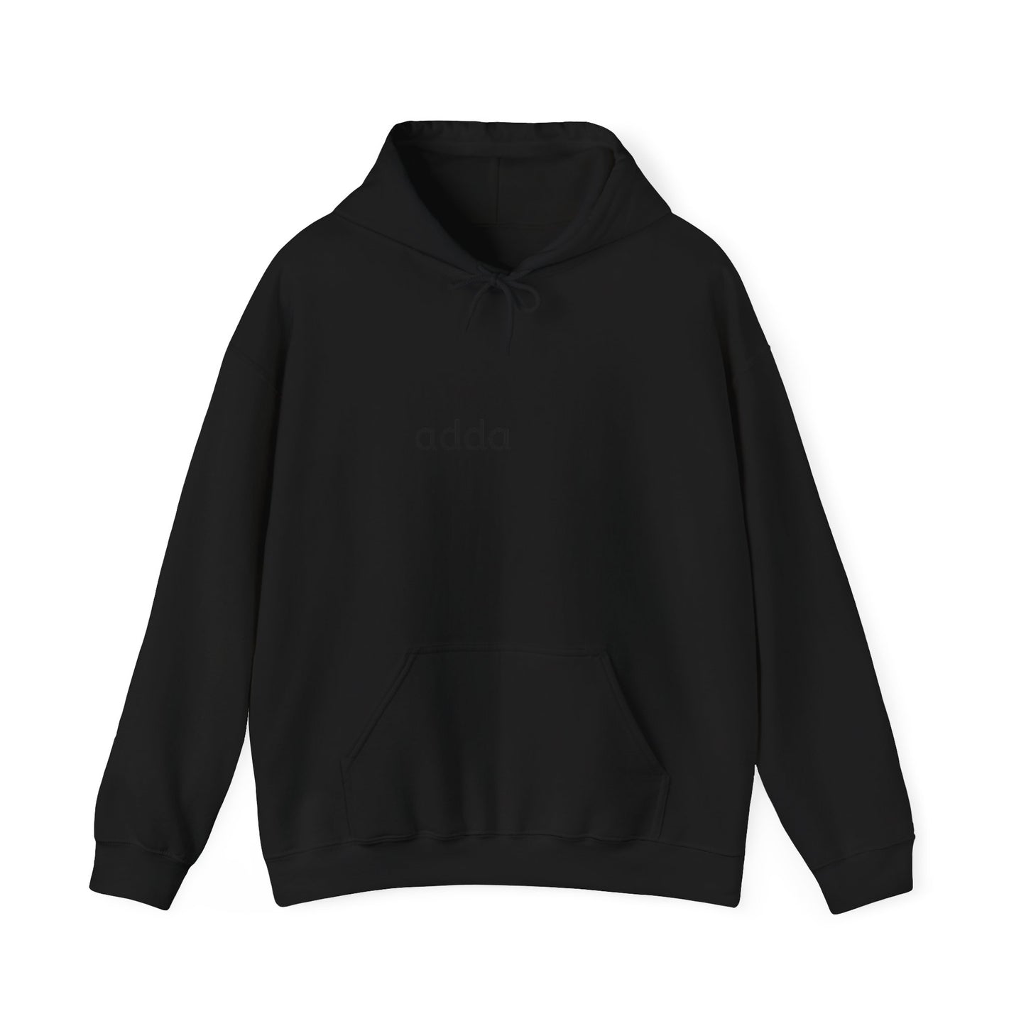 Minimalist "adda" Hoodie – Simple Monogram White Pullover