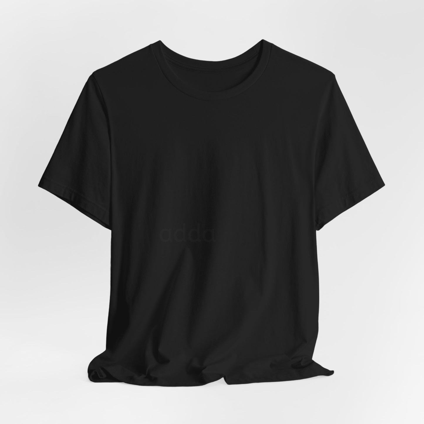 Adda Minimalist Tee — Small Center Chest Text T-Shirt