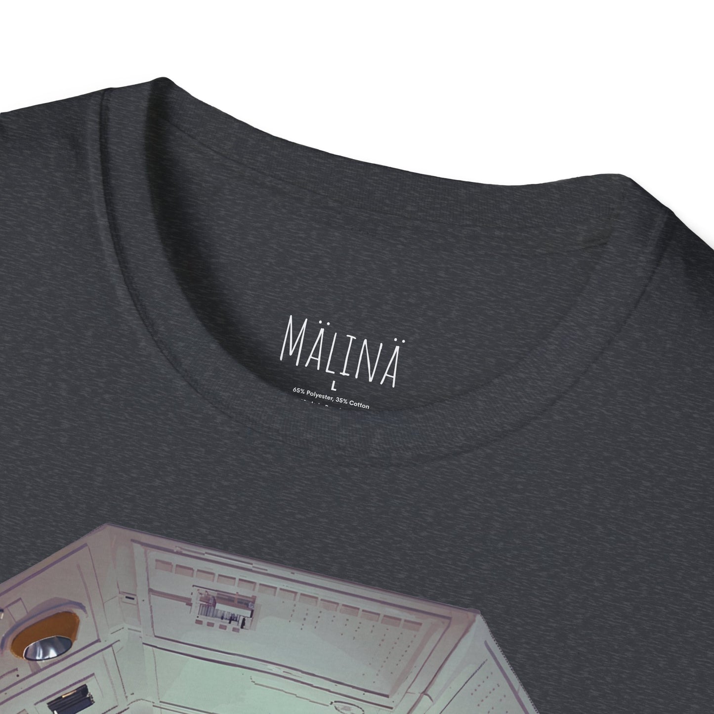 Astronaut in Space Capsule T-Shirt | Retro Space Station Interior