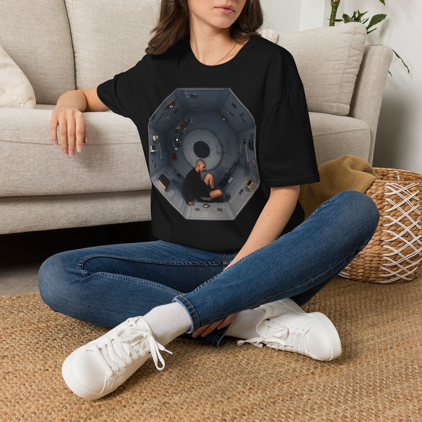 Astronaut Capsule Interior T-Shirt | Space Station Module