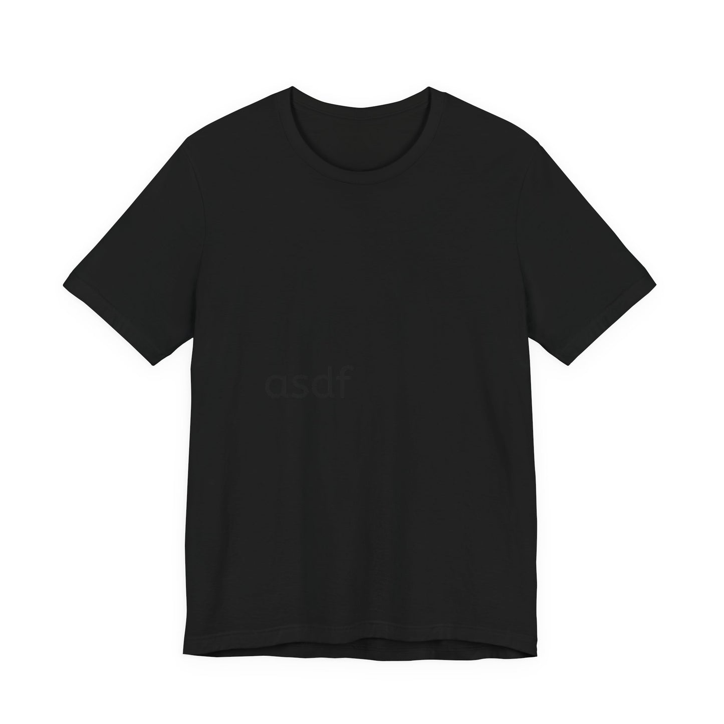 Minimal 'asdf' Tee — Simple Typography White T-Shirt