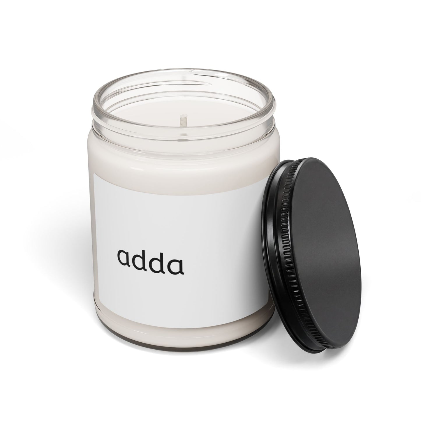 Adda Scented Soy Candle — 9oz Minimalist Jar Candle, Clean Home Fragrance
