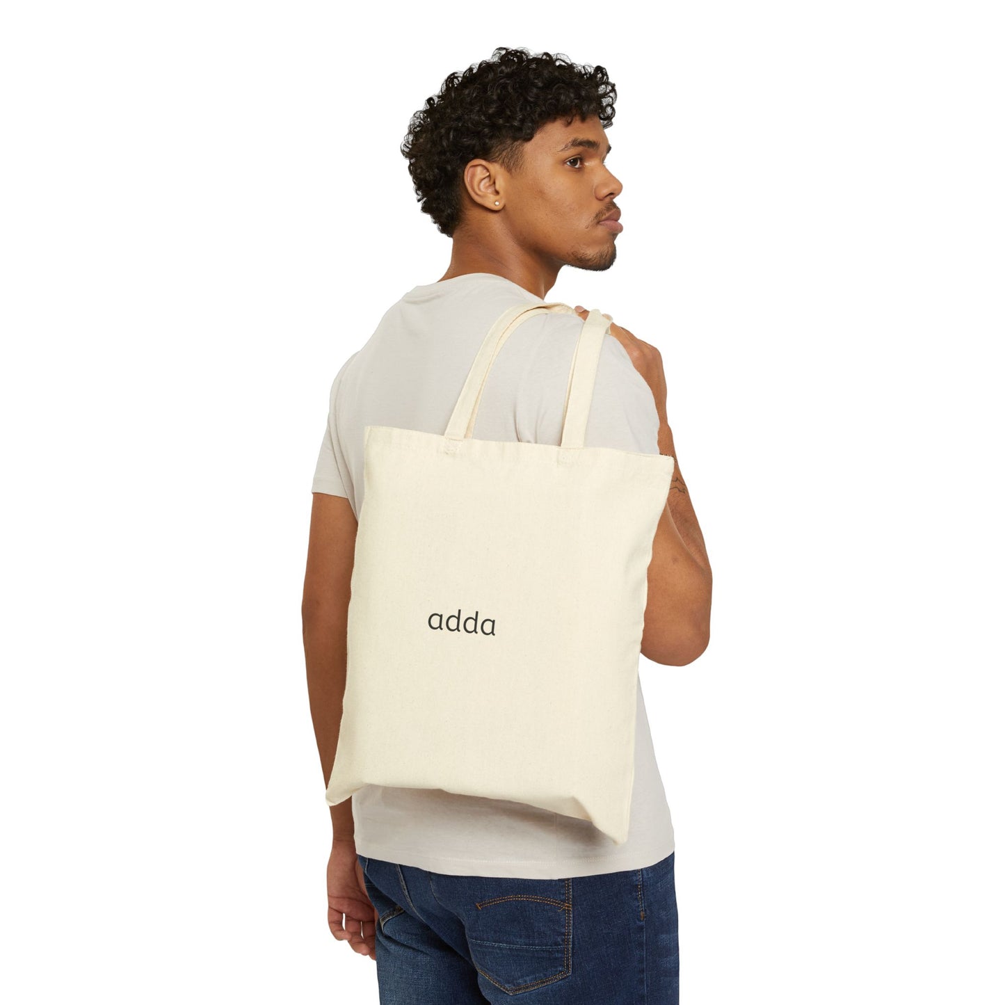 Adda Cotton Canvas Tote Bag — Minimalist Everyday Market & Book Tote