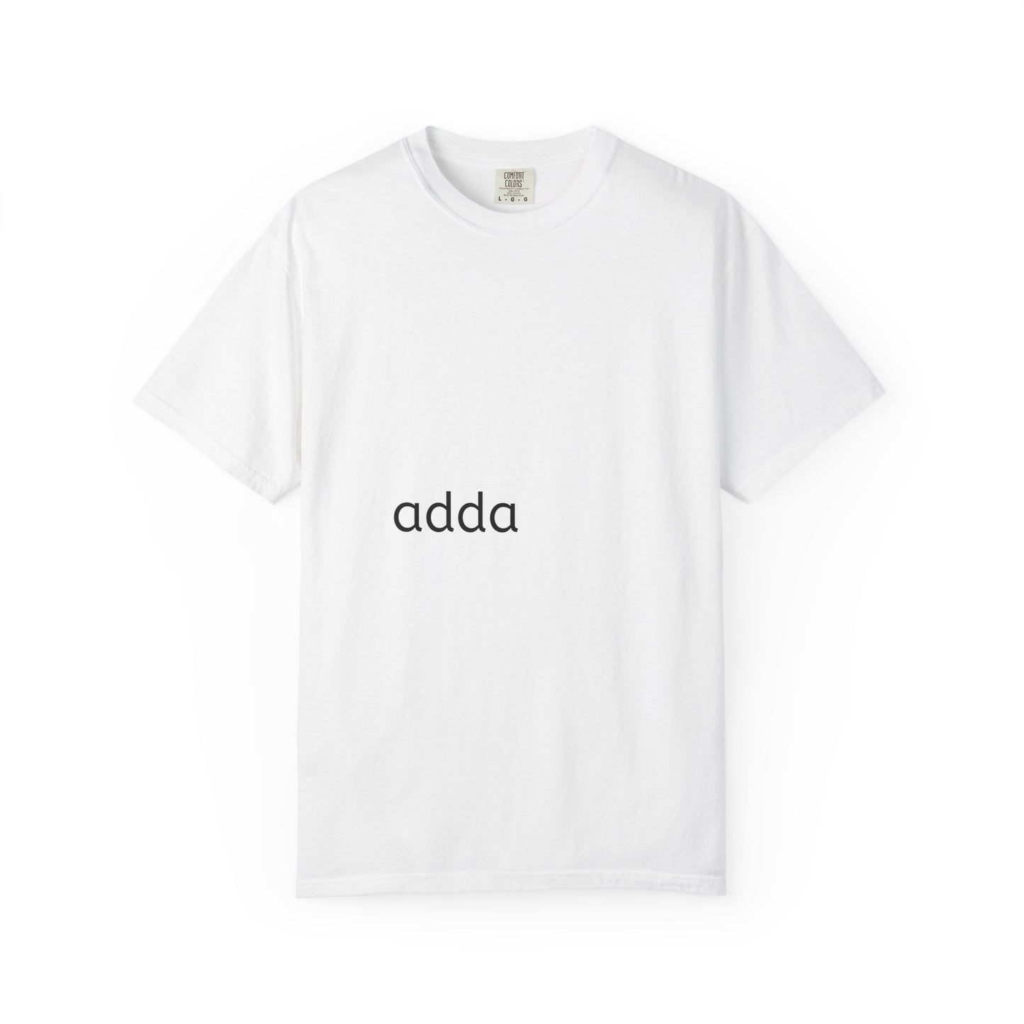 Adda Minimalist Logo T-Shirt — Simple Center Chest Graphic Tee