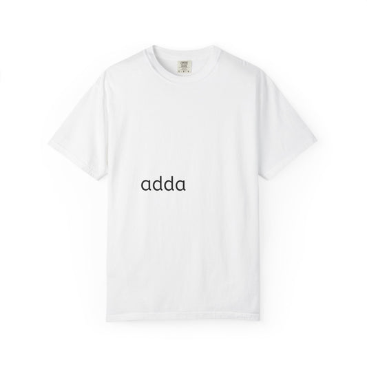 Adda Minimalist Logo T-Shirt — Simple Center Chest Graphic Tee