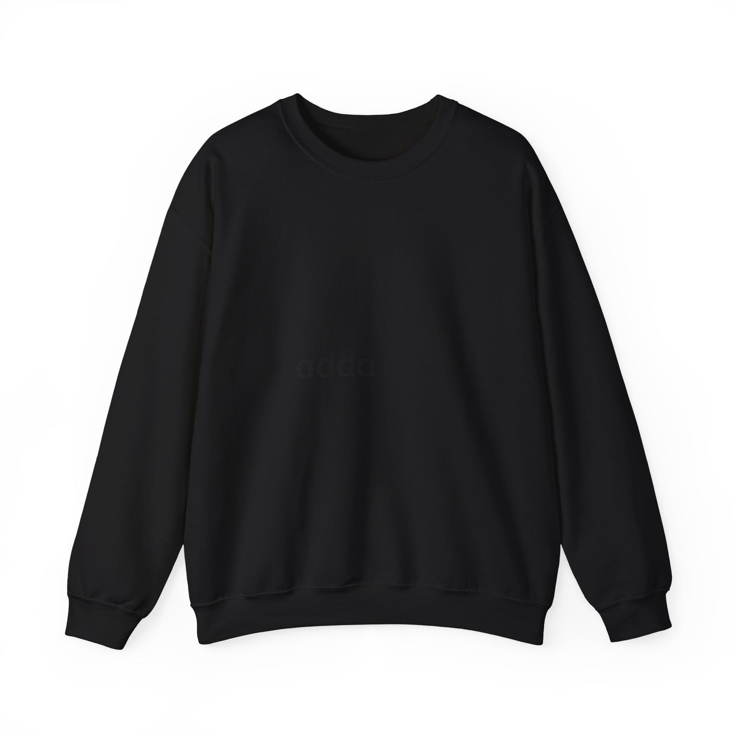 Adda Minimalist Crewneck Sweatshirt — Simple Text Logo Pullover