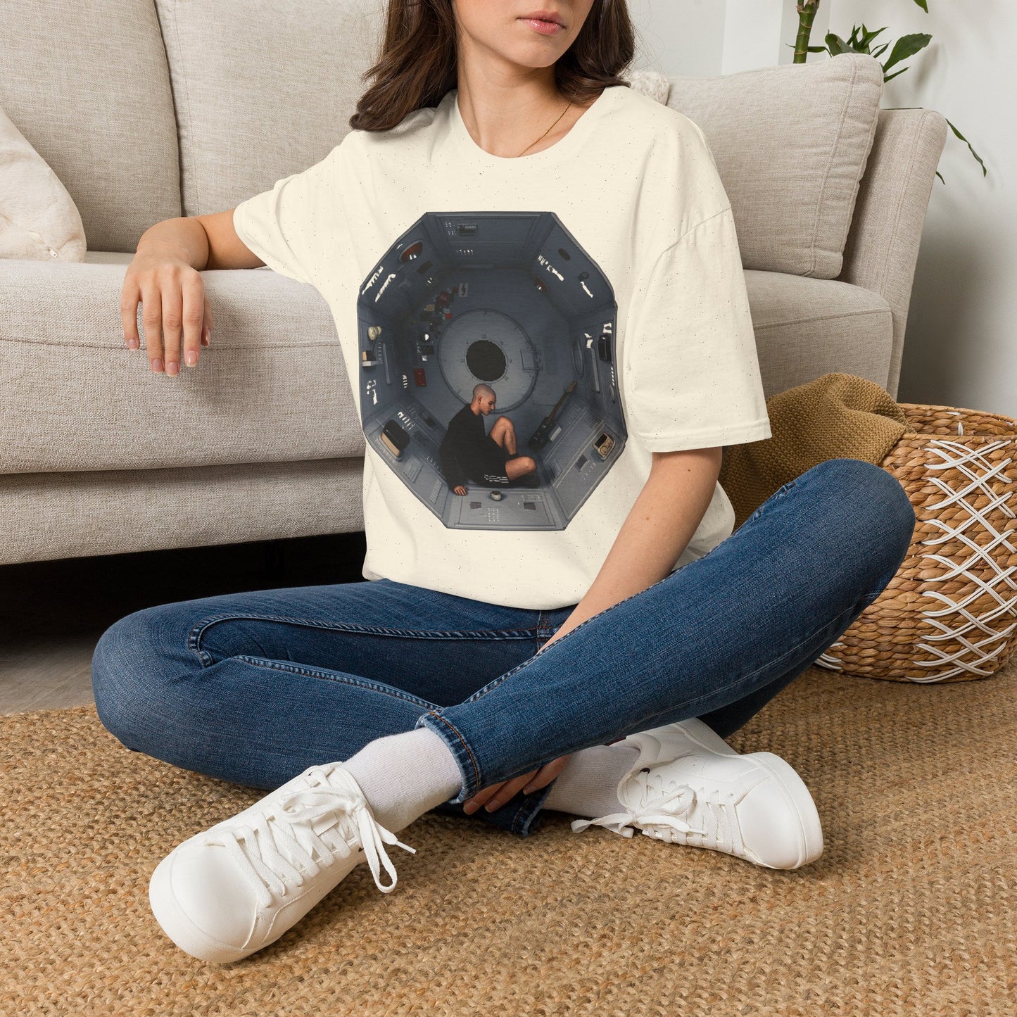 Astronaut Capsule Interior T-Shirt | Space Station Module