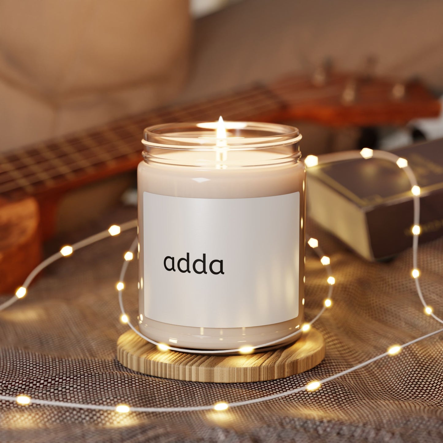Adda Scented Soy Candle — 9oz Minimalist Jar Candle, Clean Home Fragrance
