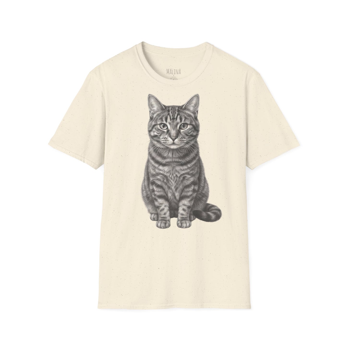 Tabby Cat Pencil Drawn Shirt