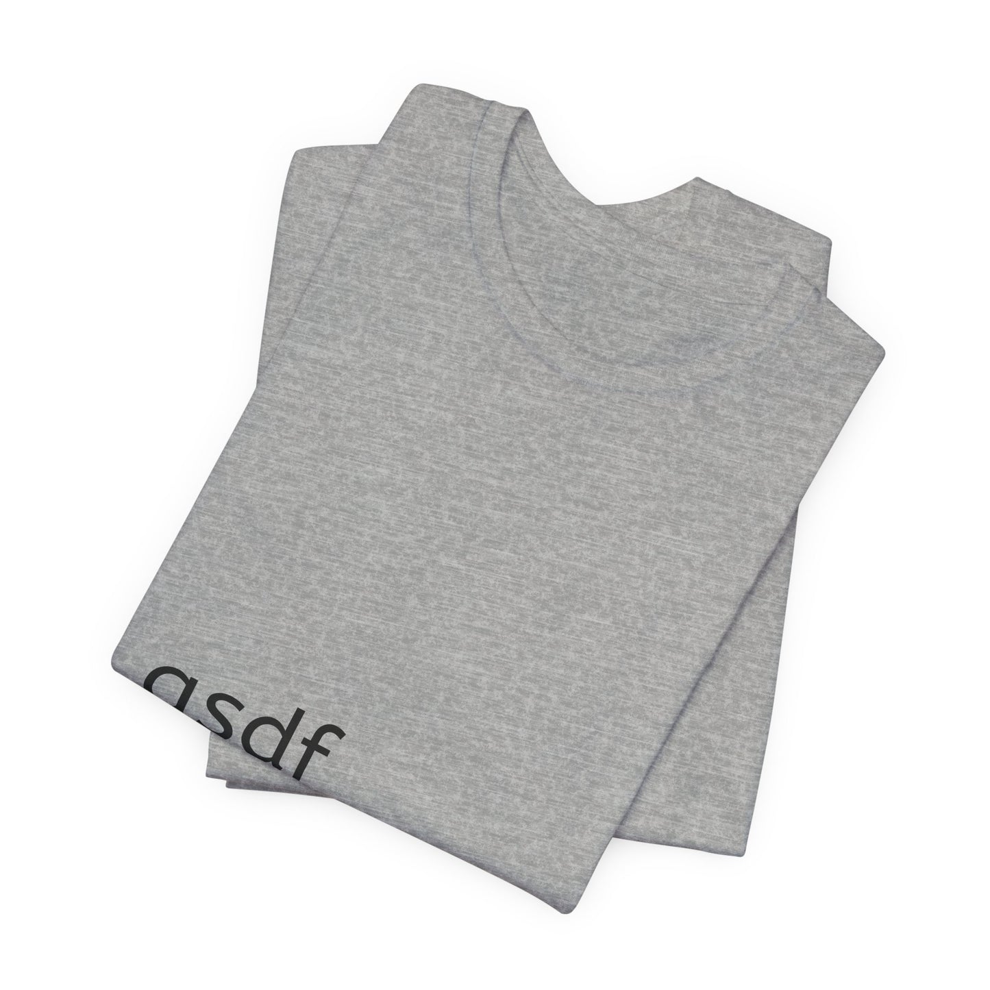 Minimal 'asdf' Tee — Simple Typography White T-Shirt