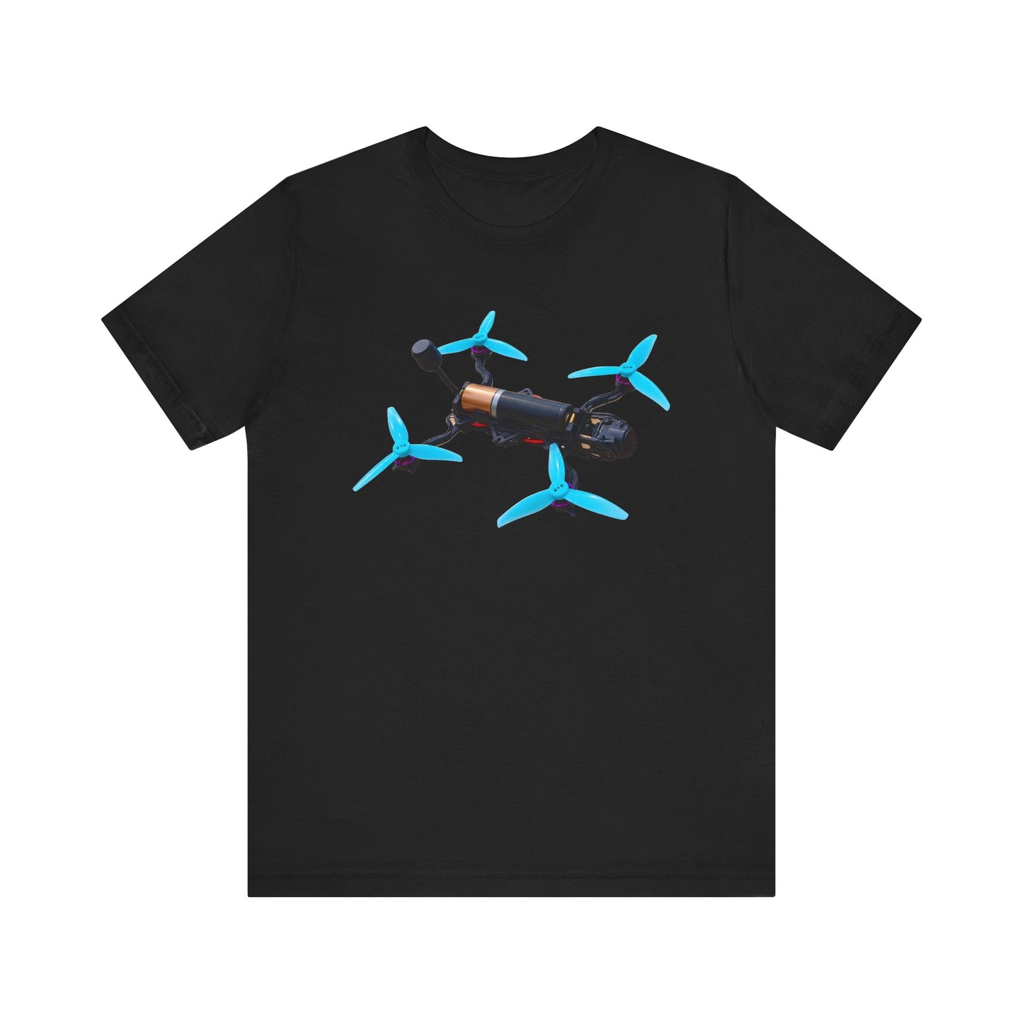 Blue Propeller Drone Tee | Racing Quadcopter T-Shirt