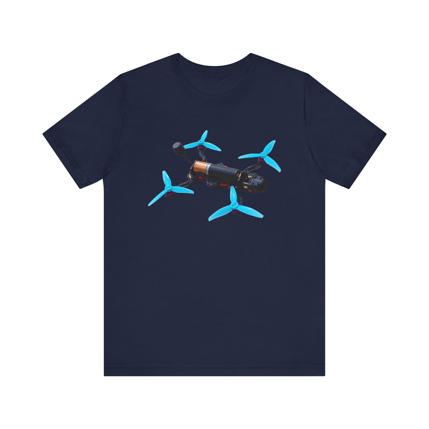 Blue Propeller Drone Tee | Racing Quadcopter T-Shirt