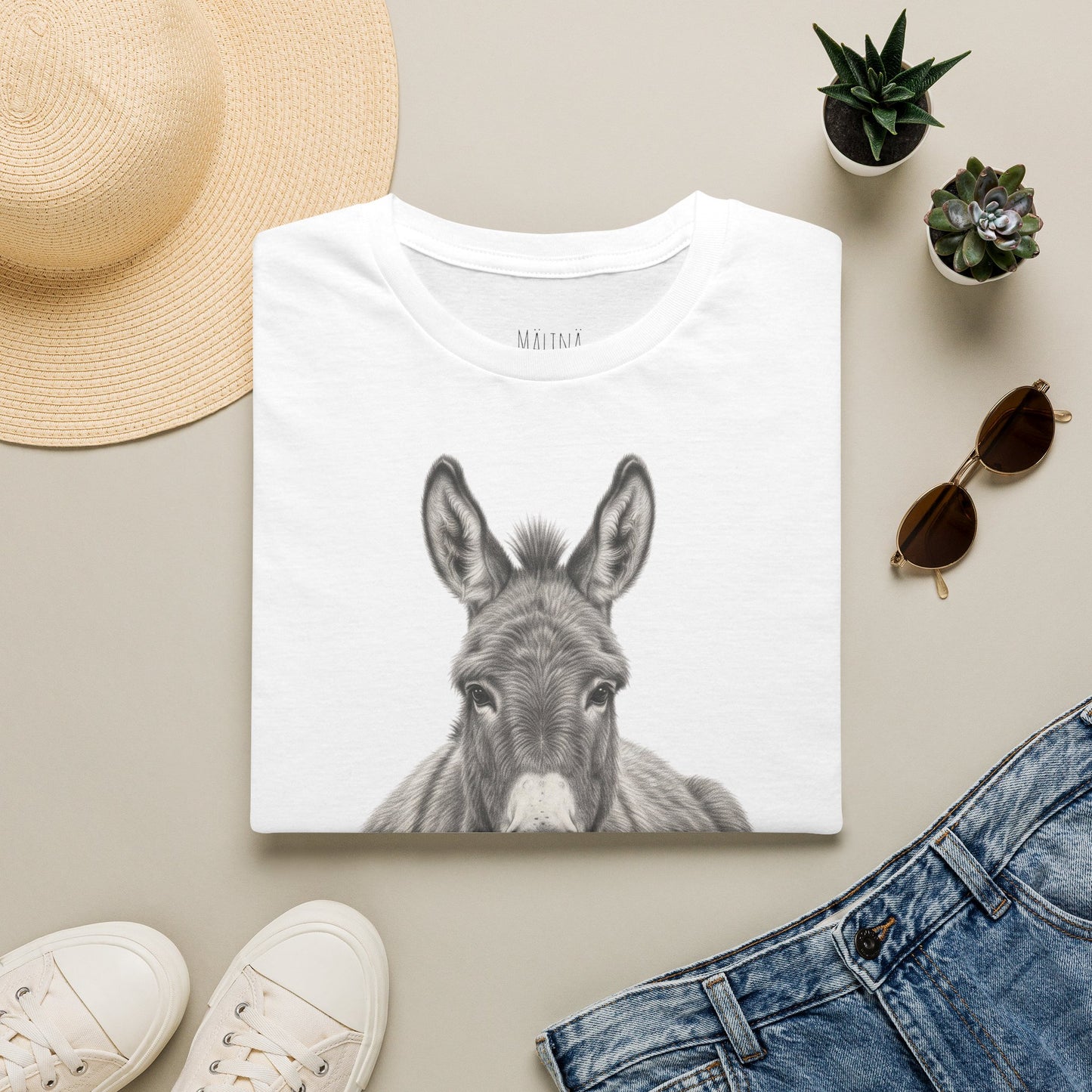Resting Donkey Pencil Drawn Shirt