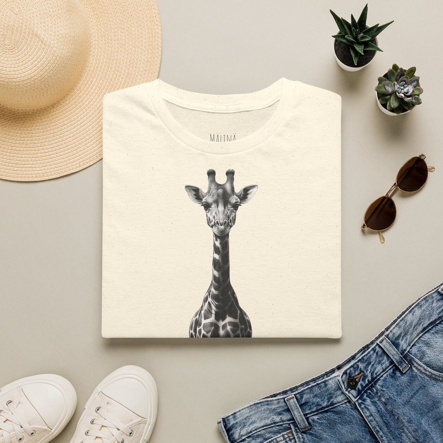 Giraffe Pencil Drawn Shirt