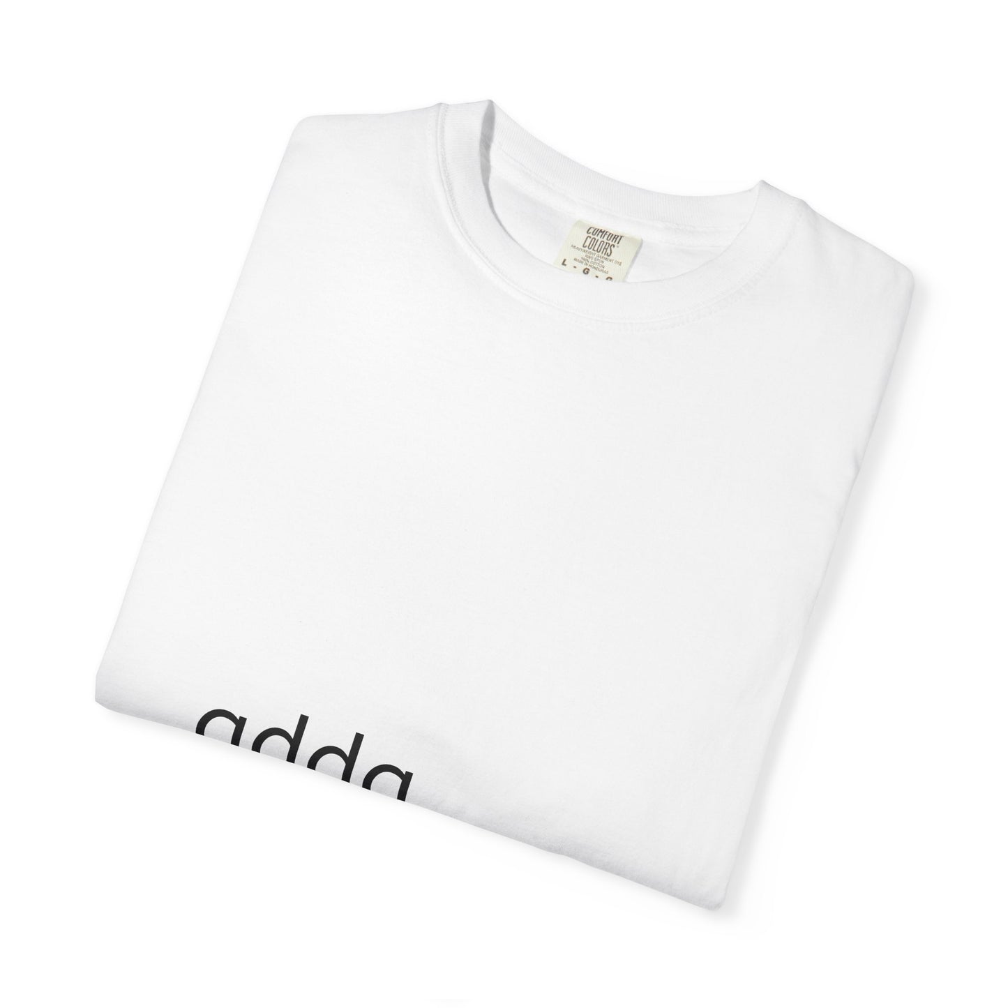 Adda Minimalist Logo T-Shirt — Simple Center Chest Graphic Tee