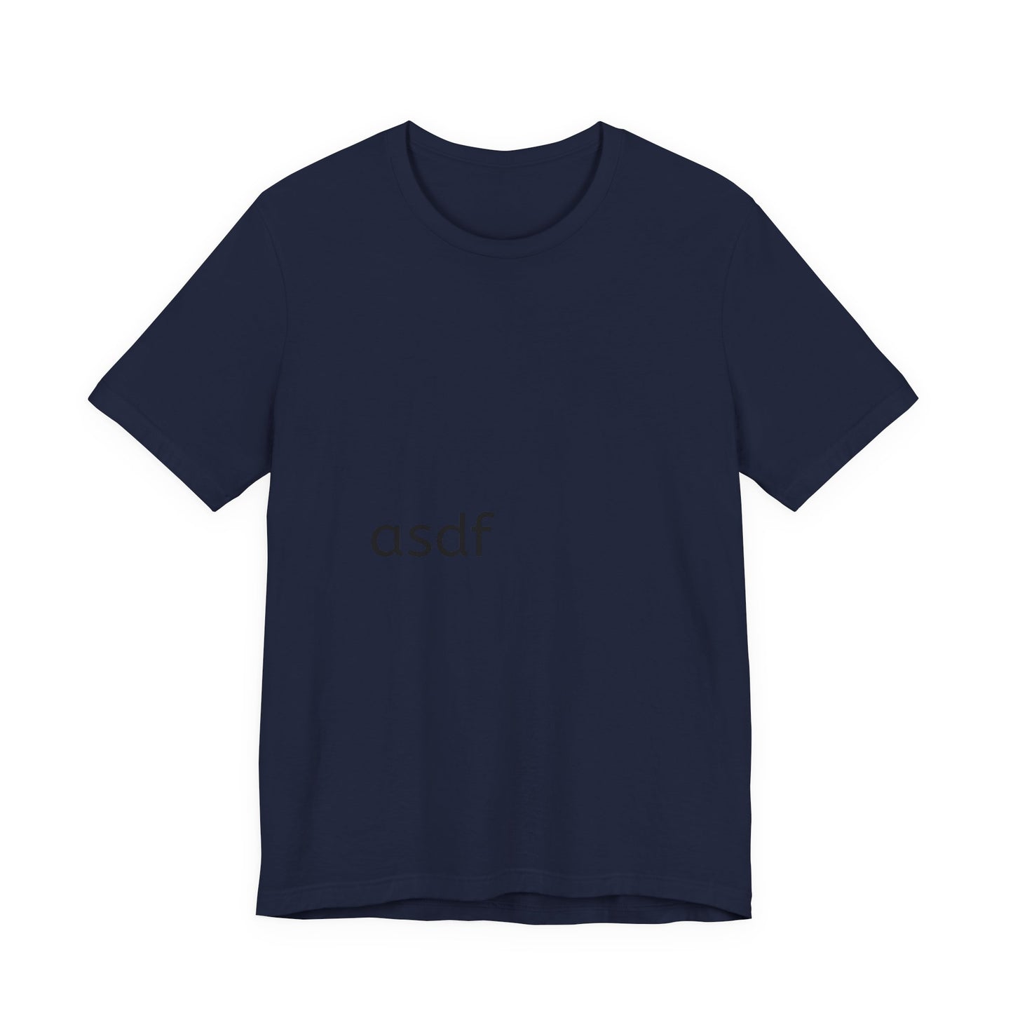 Minimal 'asdf' Tee — Simple Typography White T-Shirt