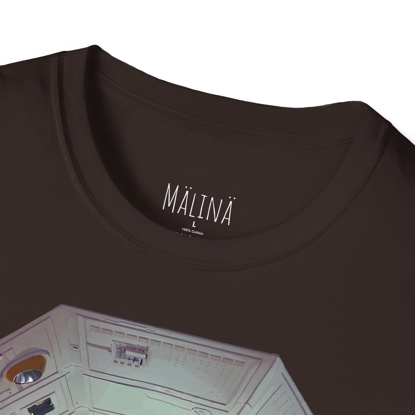 Astronaut in Space Capsule T-Shirt | Retro Space Station Interior
