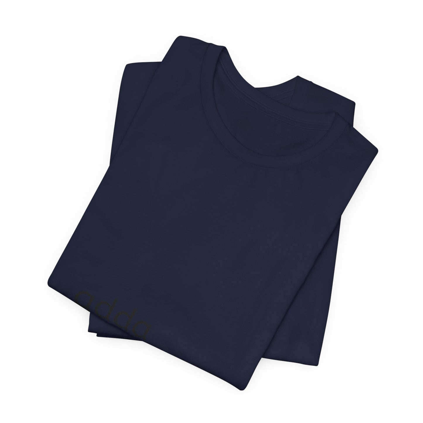 Adda Minimalist Tee — Small Center Chest Text T-Shirt