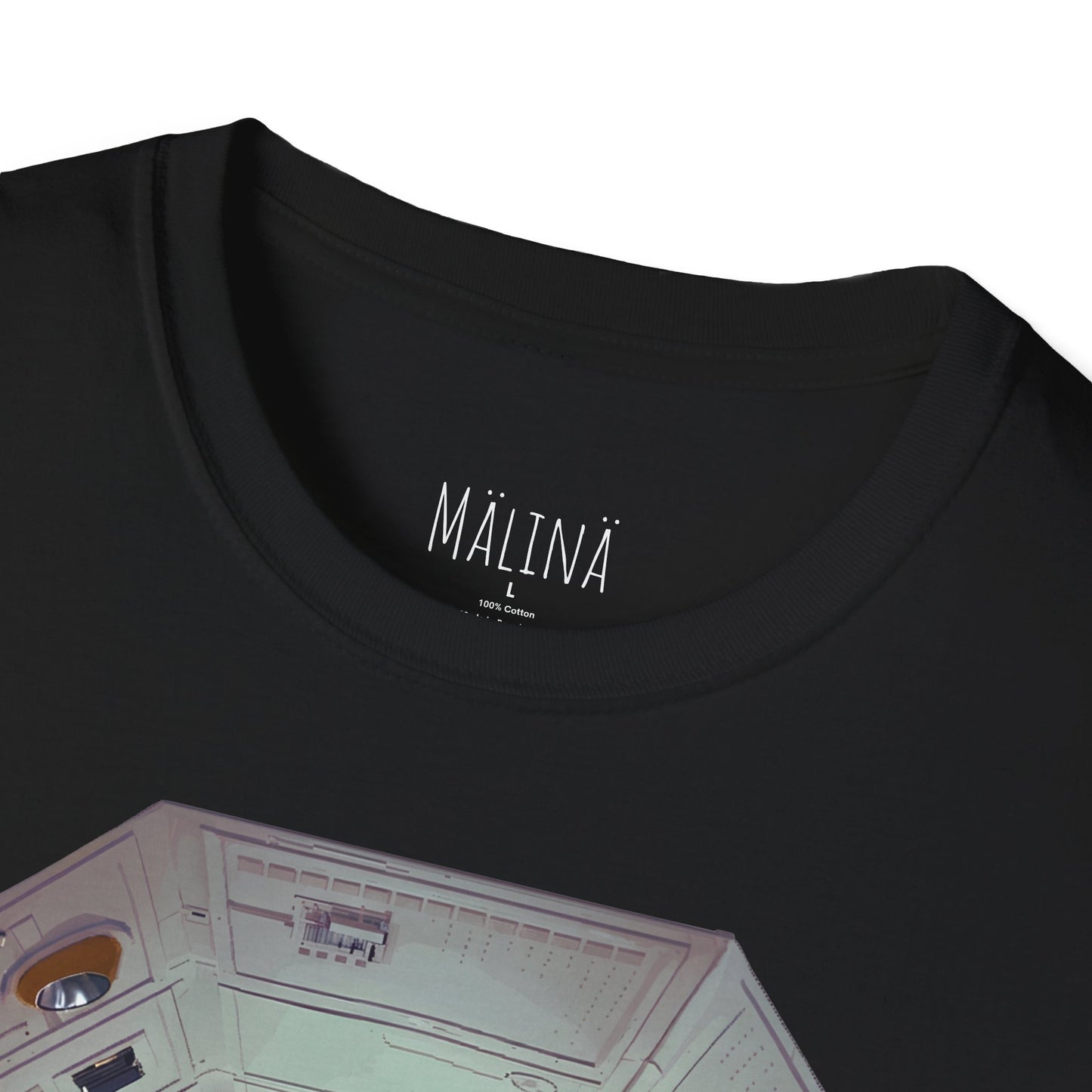 Astronaut in Space Capsule T-Shirt | Retro Space Station Interior