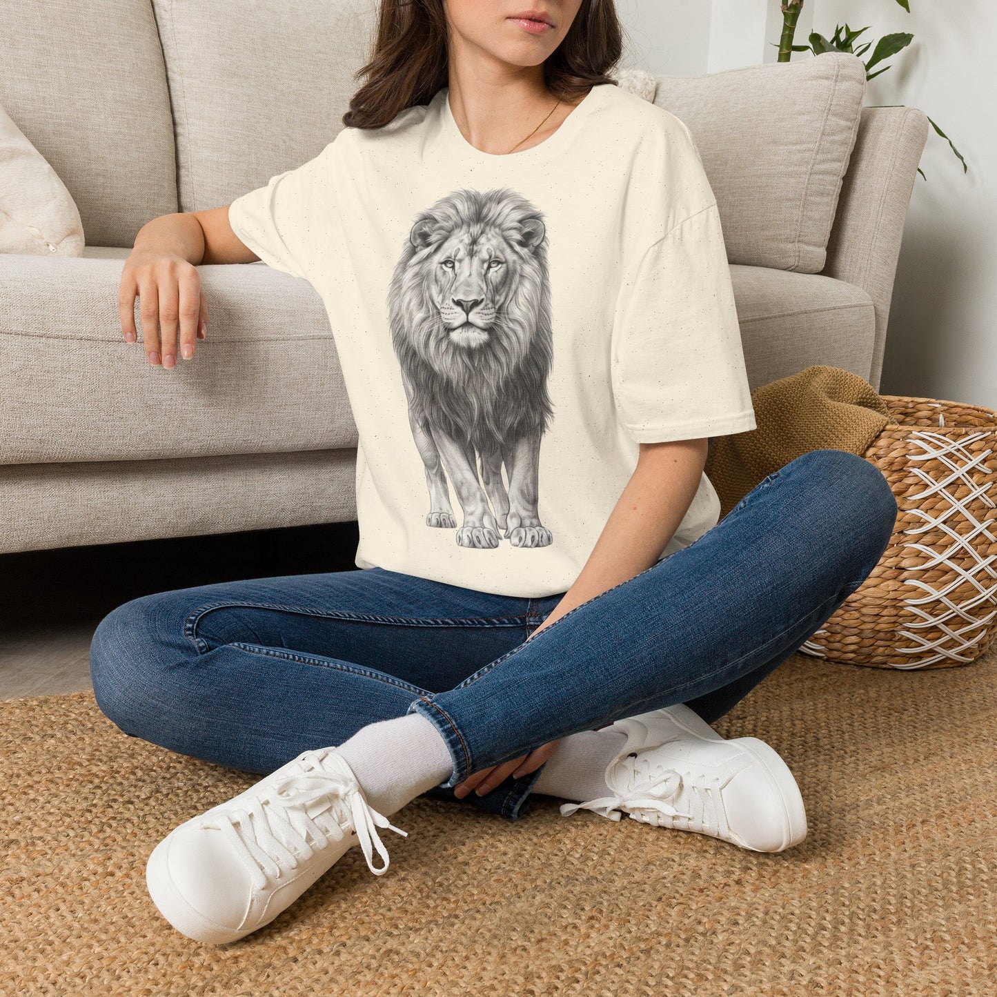 Lion King Of The Jungle Pencil Drawn Shirt