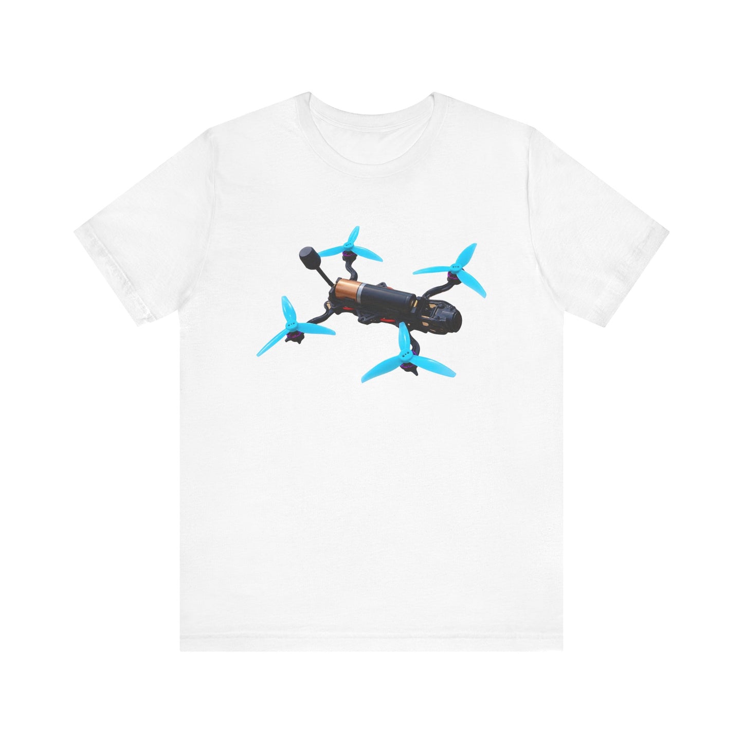 Blue Propeller Drone Tee | Racing Quadcopter T-Shirt