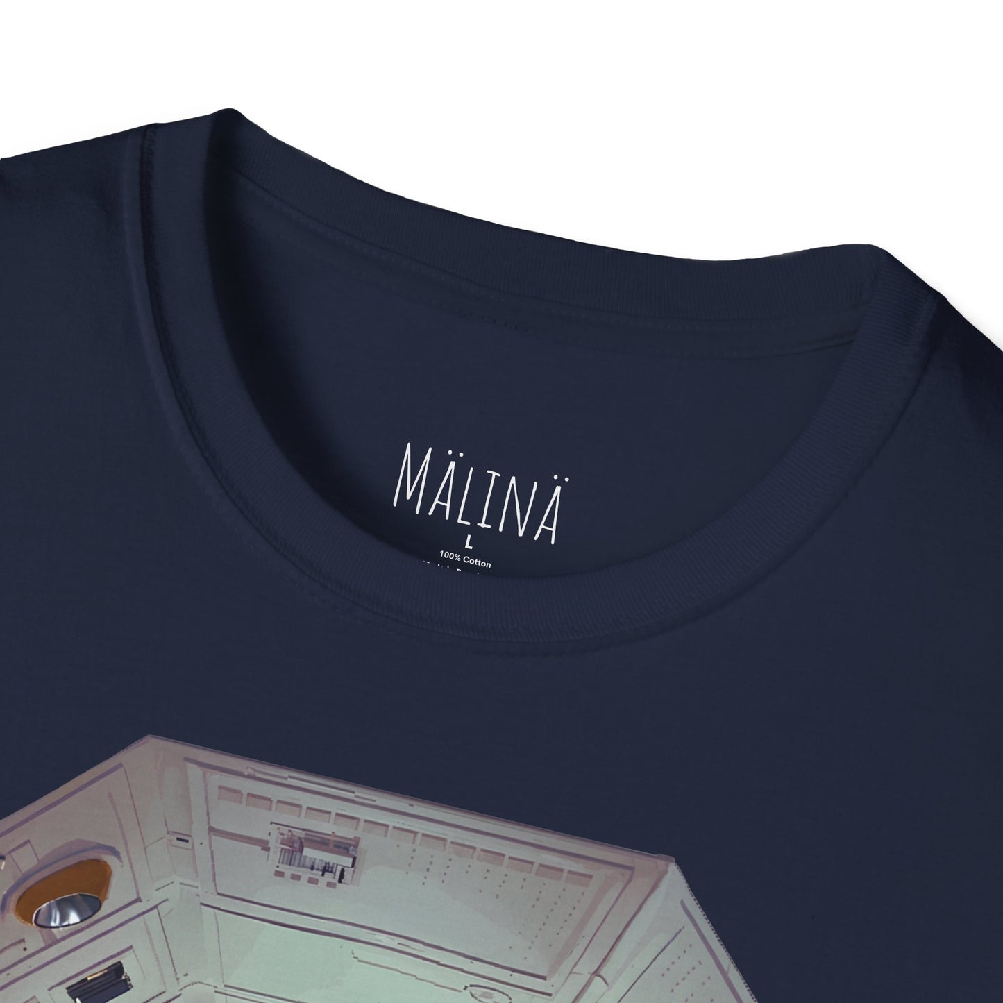 Astronaut in Space Capsule T-Shirt | Retro Space Station Interior