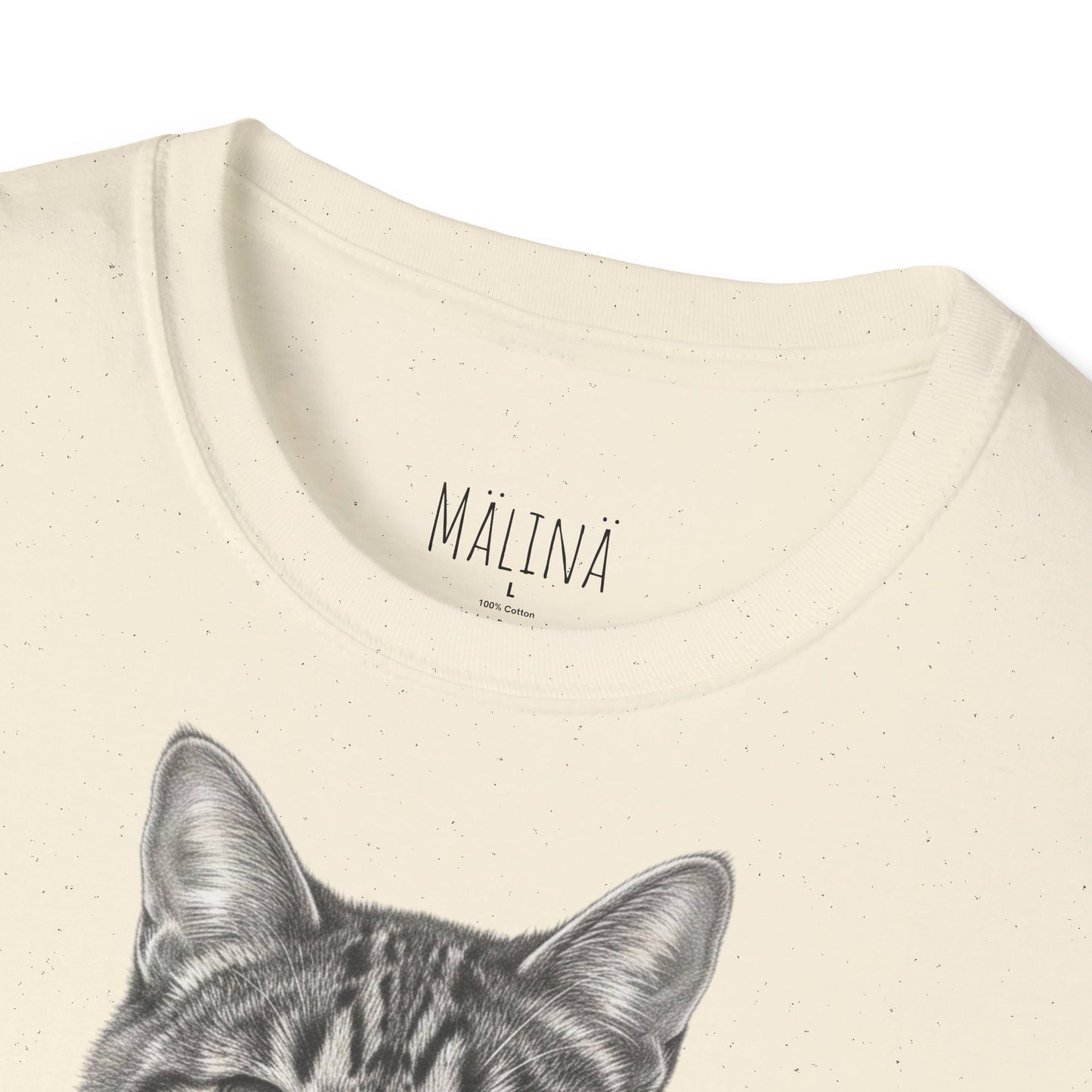 Tabby Cat Pencil Drawn Shirt