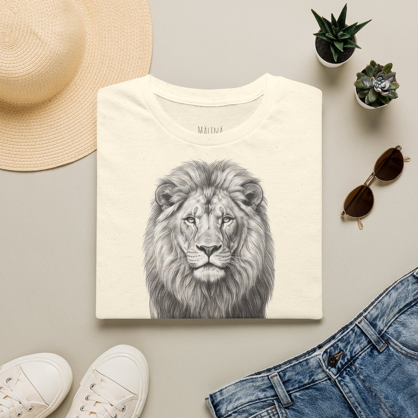 Lion King Of The Jungle Pencil Drawn Shirt
